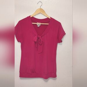 Worthington Pink Short Sleeve Top